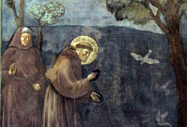 Giotto Legend of St Francis 15 Sermon to the Birds