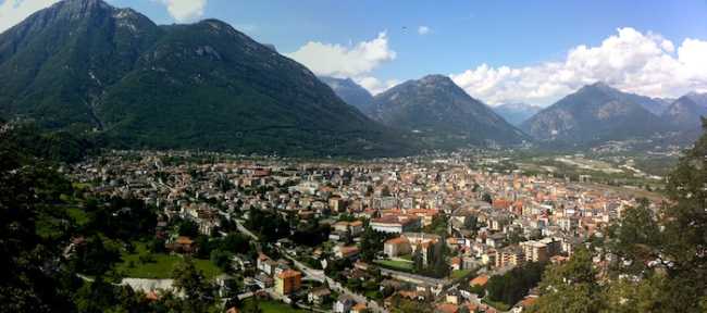Panorama Domodossola da Monte Calvario