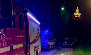 VIGILI DEL FUOCO INCENDIO BIELLA NOTTE PAVIGNANO
