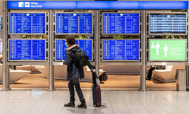 aeroporto covid trolley
