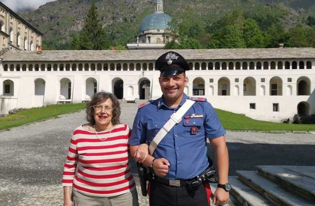 carabinieri oropa anziana aiuto