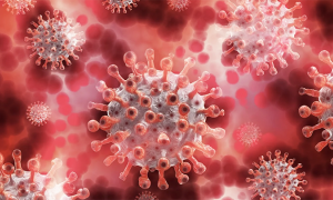 covid virus rendering