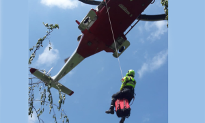 elicottero verricello bianco