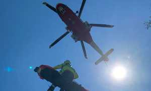 elicottero verricello salita barella luce