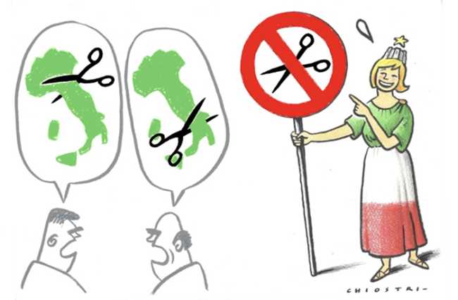 italia unita vognetta