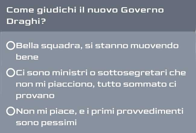 sondaggio draghi fine feb 21