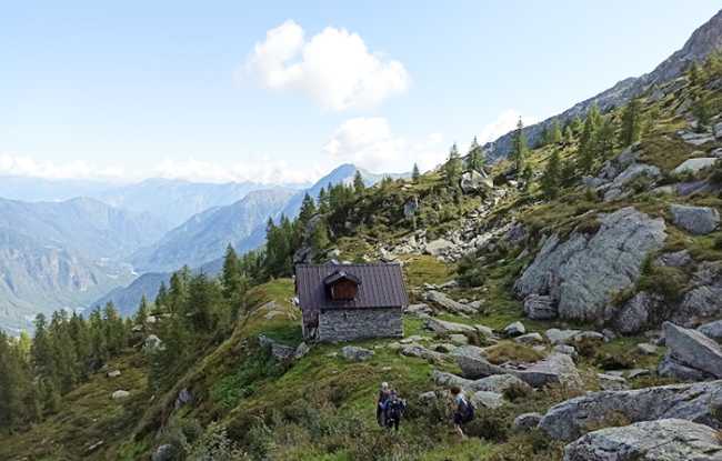 tignaga baita montagna panorama