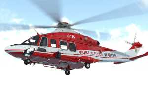 vigili del fuoco elicottero