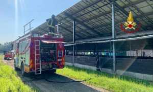 vigili del fuoco incendio impianto fotovoltaico a