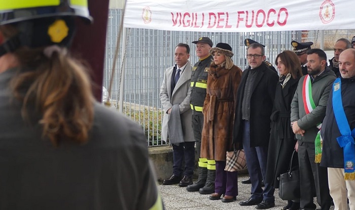 A Biella i vigili del fuoco hanno celebrato Santa Barbara