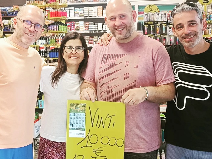 Vinti 10mila euro alla Tabaccheria dell'ex giocatore Francesco Lanza