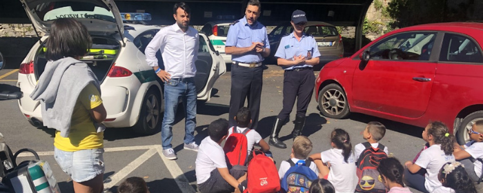 Una giornata da "baby agenti della locale" per il centro estivo 
