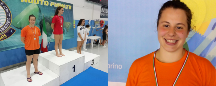 La giovane Pirola è d'argento ai campionati italiani di nuoto pinnato
