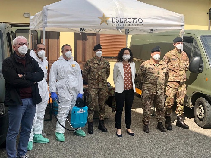 L'Esercito sanifica tre Rsa biellesi